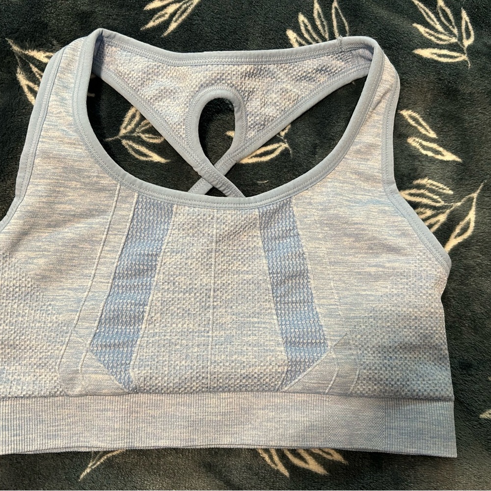 Athletic Works Baby Blue Racerback Sports Bra